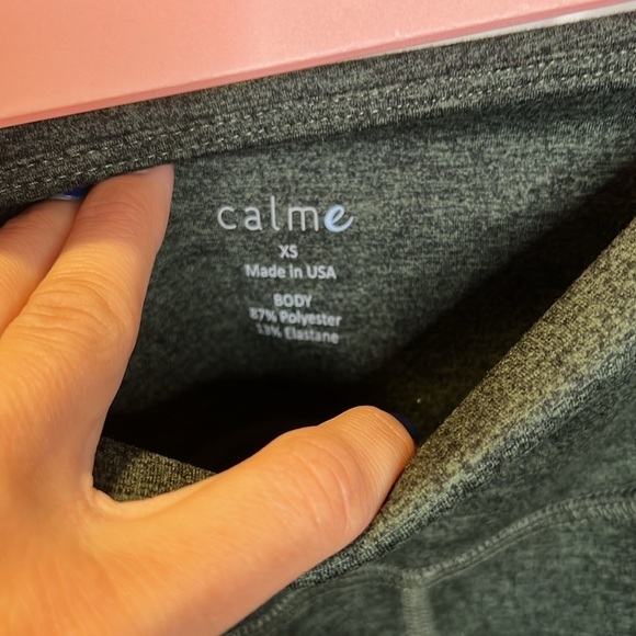 NWT Calme Johnny Was Ease Space Dye High Waisted Leggings Heathered green - Picture 9 of 13